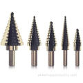 5PCS Titanium Coated Step Bit